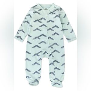 HonestBaby Baby Boys' Organic Cotton Footed Sleep & Play Pajamas